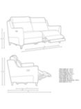 John Lewis Elevate Medium 2 Seater Power Recliner Sofa