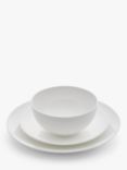 Royal Worcester Serendipity Bone China Dinnerware Set, 12 Piece, White