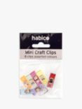 Habico Mini Craft Clips, Pack of 8, Multi