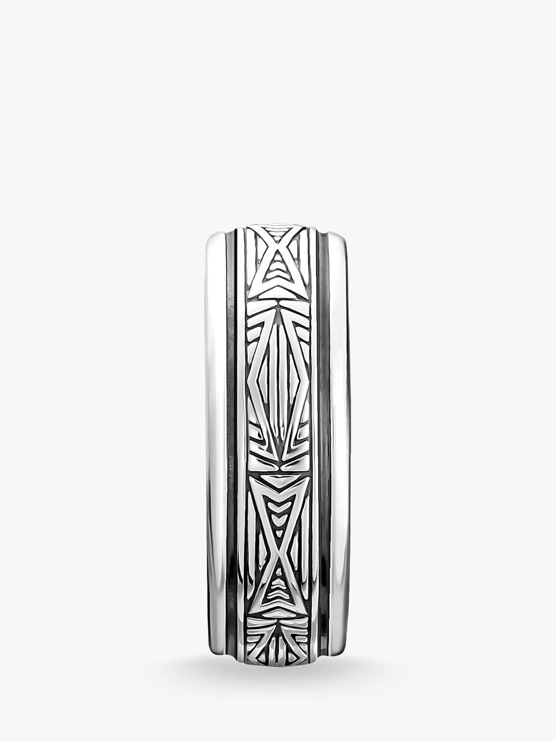 Buy THOMAS SABO Men's Rebel Textured Ring, Silver Online at johnlewis.com