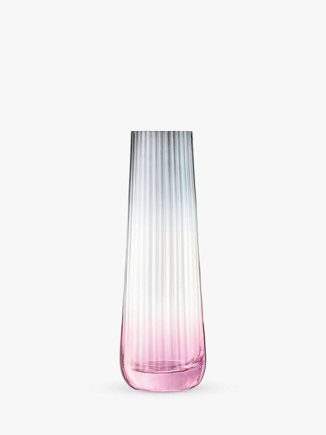 LSA International Dusk Lantern/Vase H13cm Pink/Grey