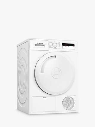 Bosch Serie 4 WTH84000GB Heat Pump Freestanding Tumble Dryer, 8kg, A+ Energy Rating, White