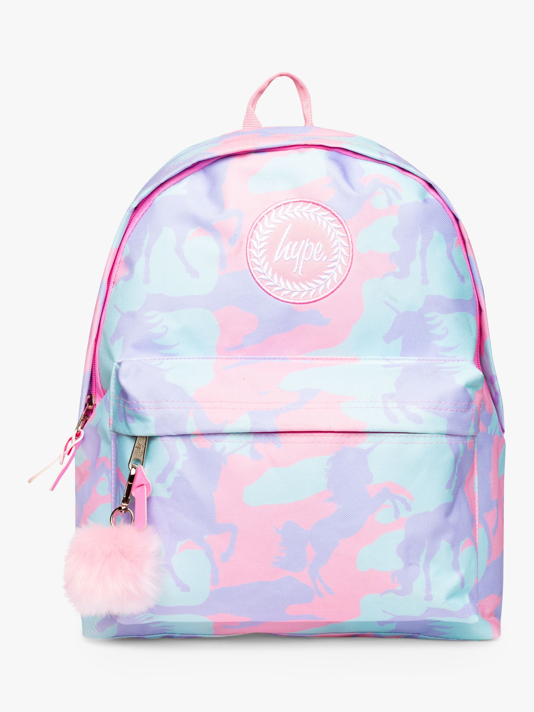 hype pink camo backpack