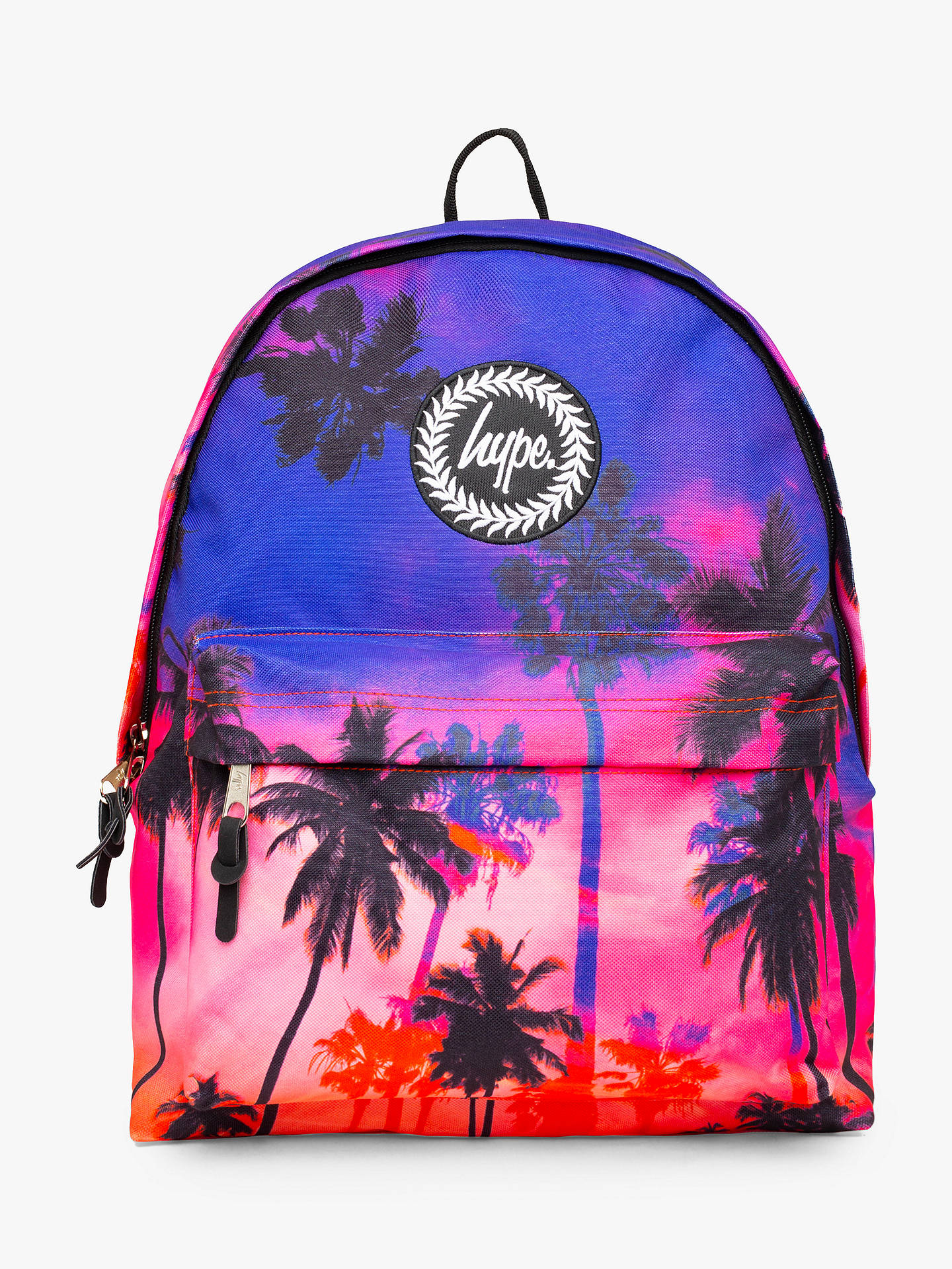 Hype Children's Sunset Palm Backpack, Purple at John Lewis & Partners