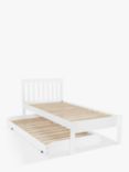 John Lewis ANYDAY Wilton Child Compliant Trundle Guest Bed Frame, Single, White