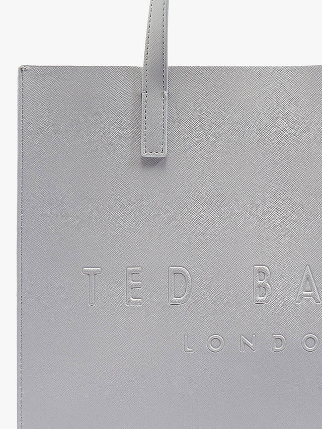Ted Baker Soocon Large Icon Shopper Bag, Light Grey 