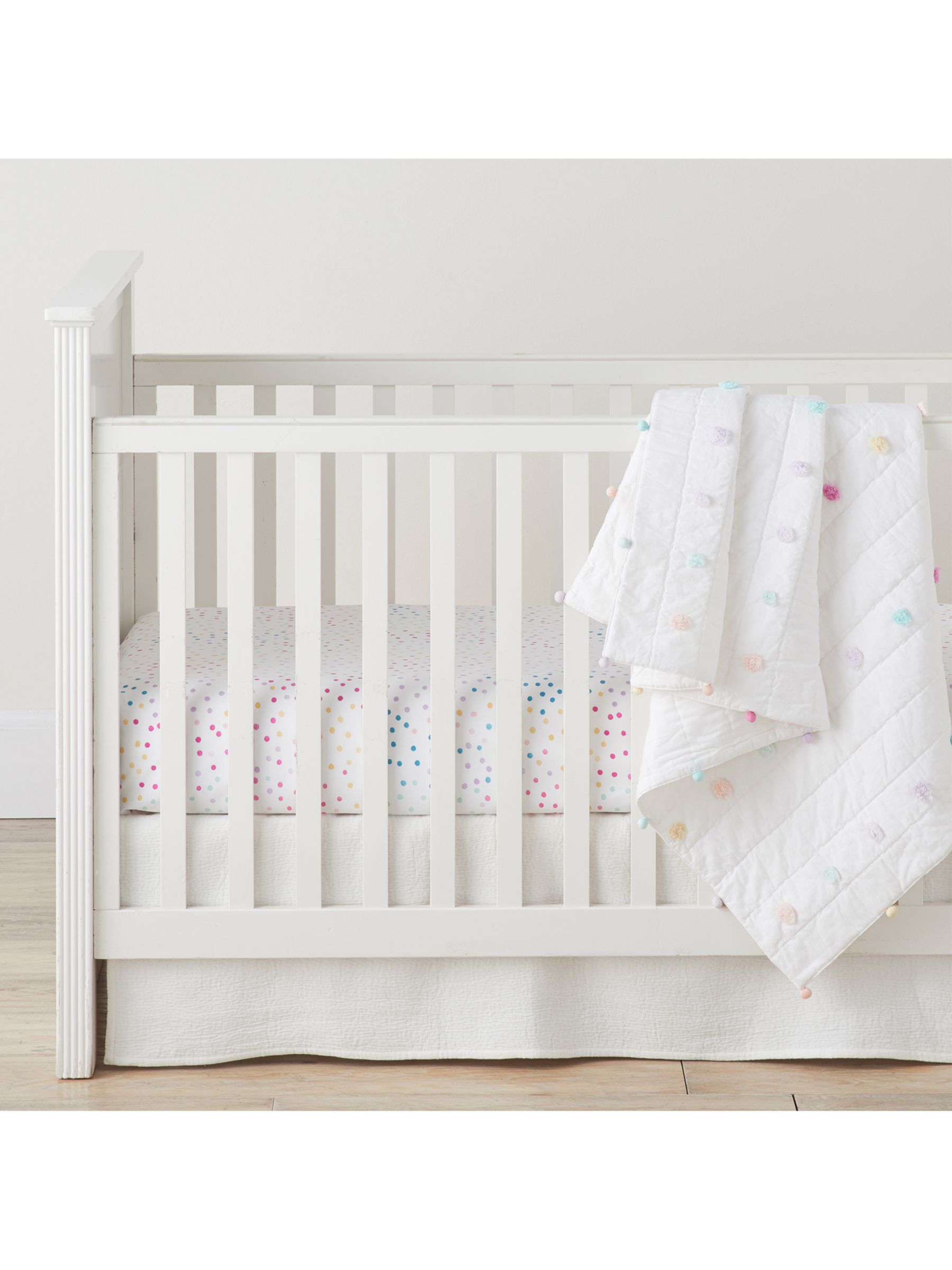 Pottery Barn Kids Nadia Dot Fitted Cotbed Sheet review