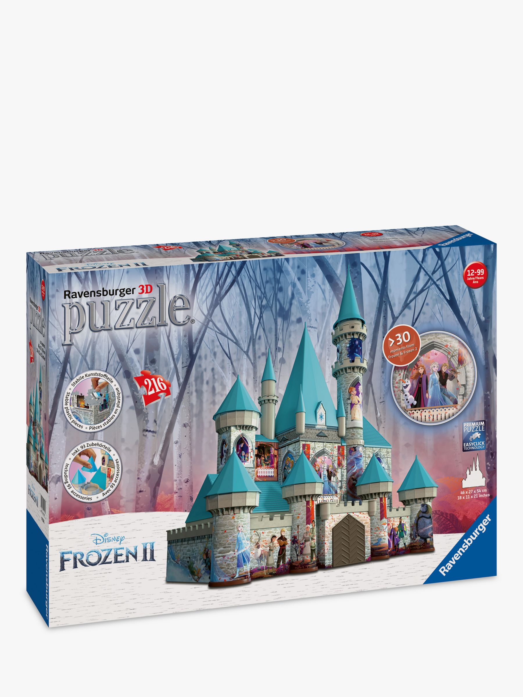 Ravensburger Disney Frozen Ii Castle 3d Jigsaw Puzzle 216 Pieces