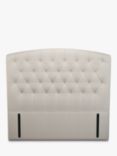 John Lewis Rouen Full Depth Upholstered Headboard, King Size, Cotton Effect Beige