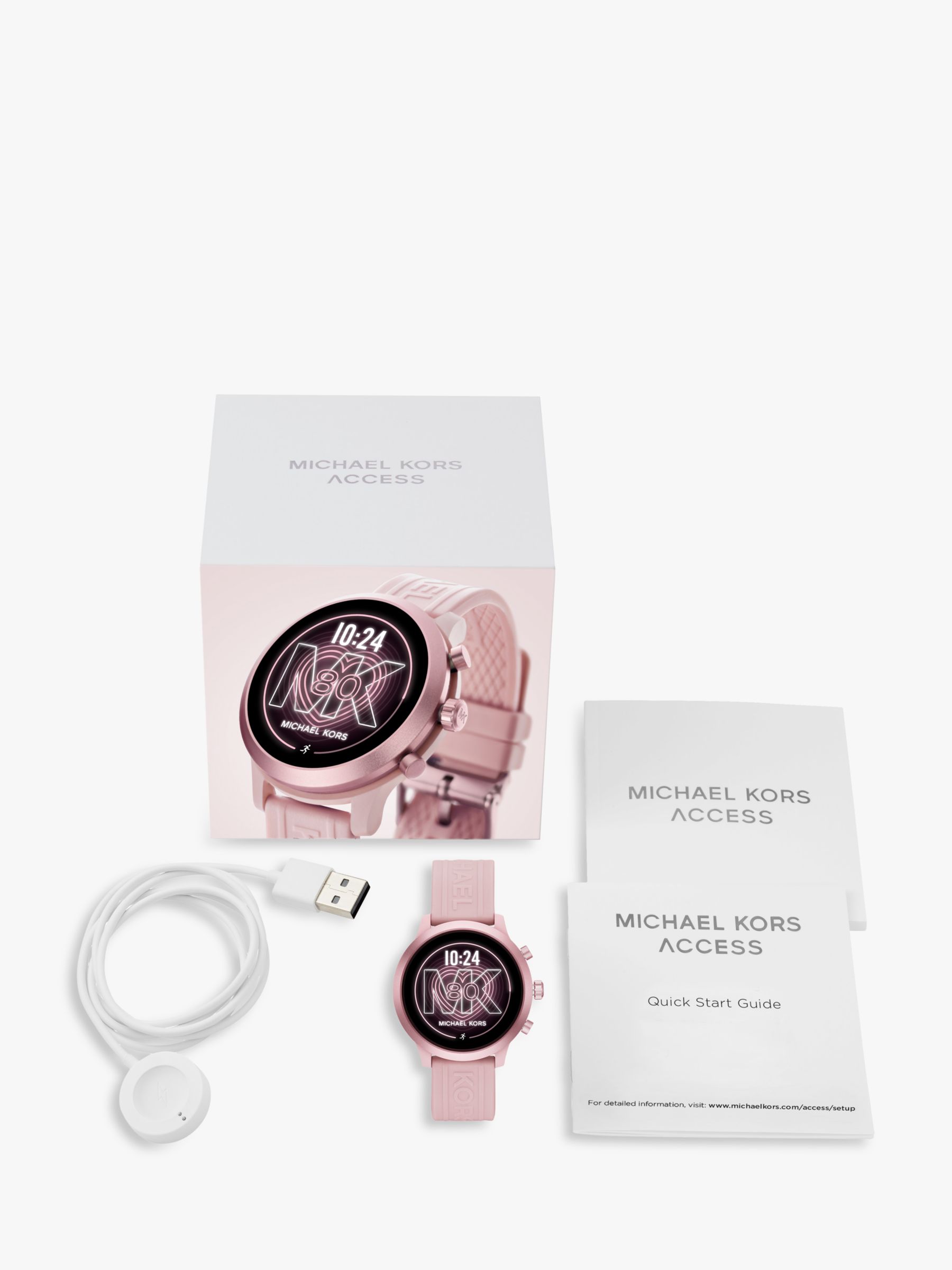 mk watch rose gold touch screen