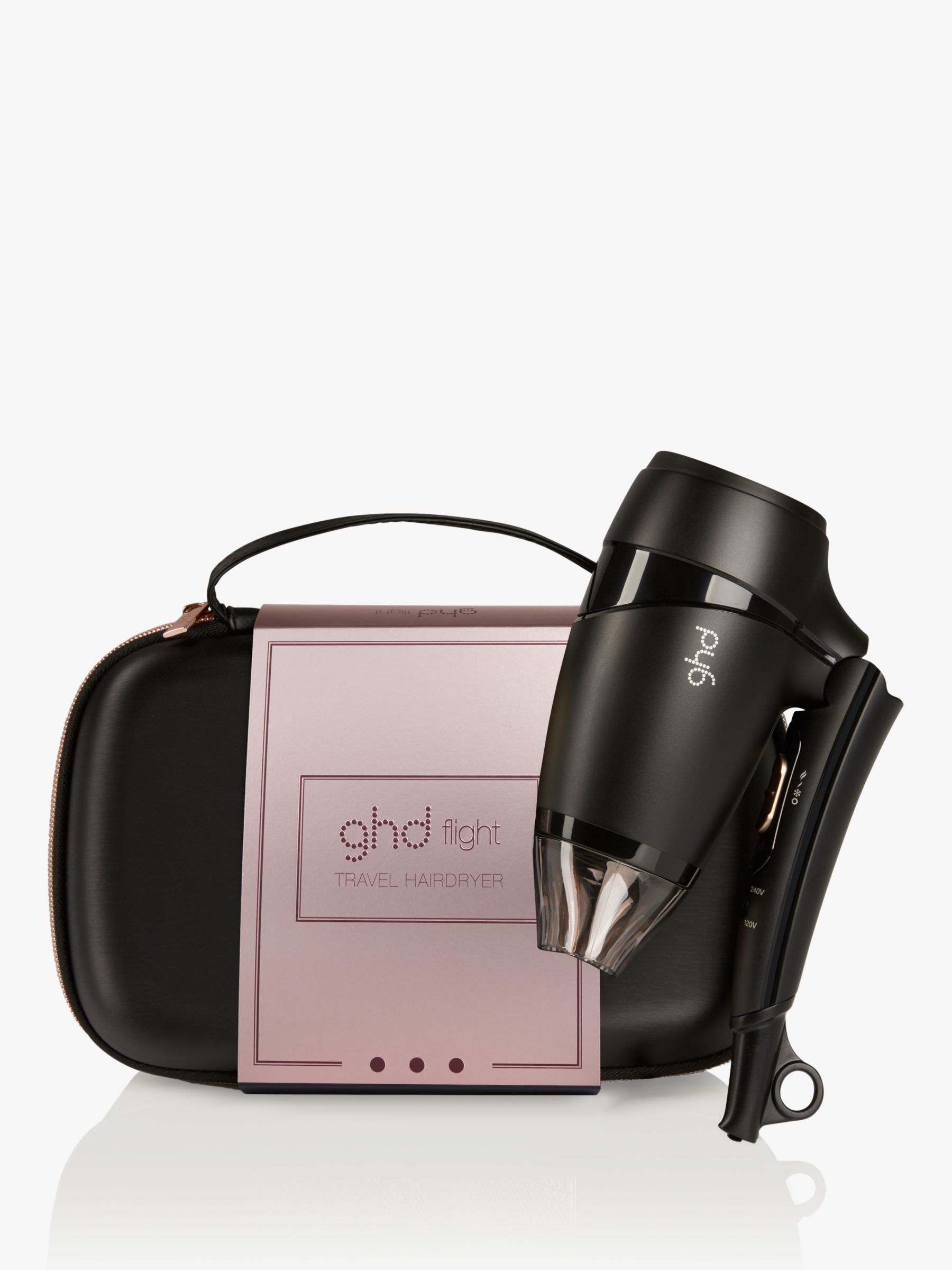 ghd travel hair dryer and straightener set