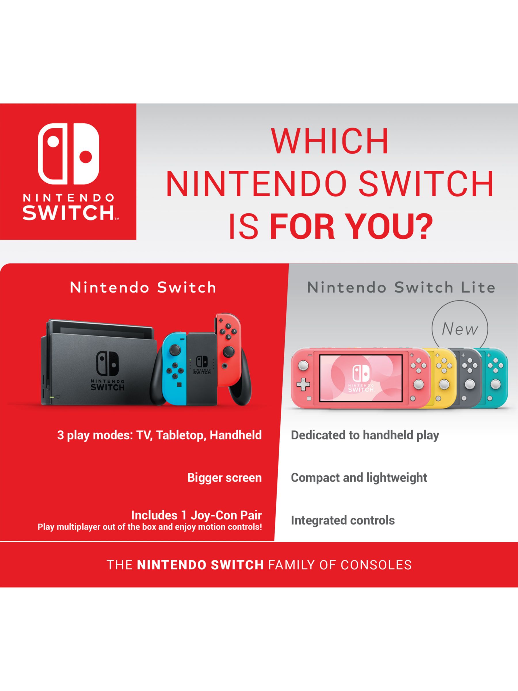 Nintendo Switch Lite, Handheld Console, Turquoise