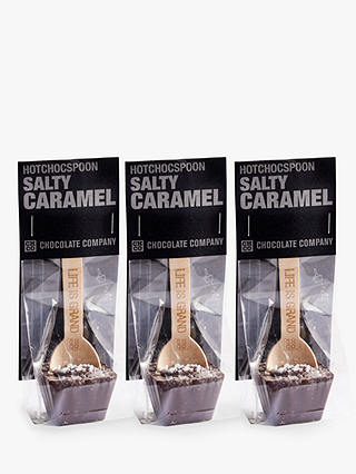 Chocolate Company Hot Choc Spoon, Salted Caramel, 3x 50g