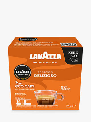 Lavazza Delizioso A Modo Mio Espresso Eco Capsules, Pack of 16