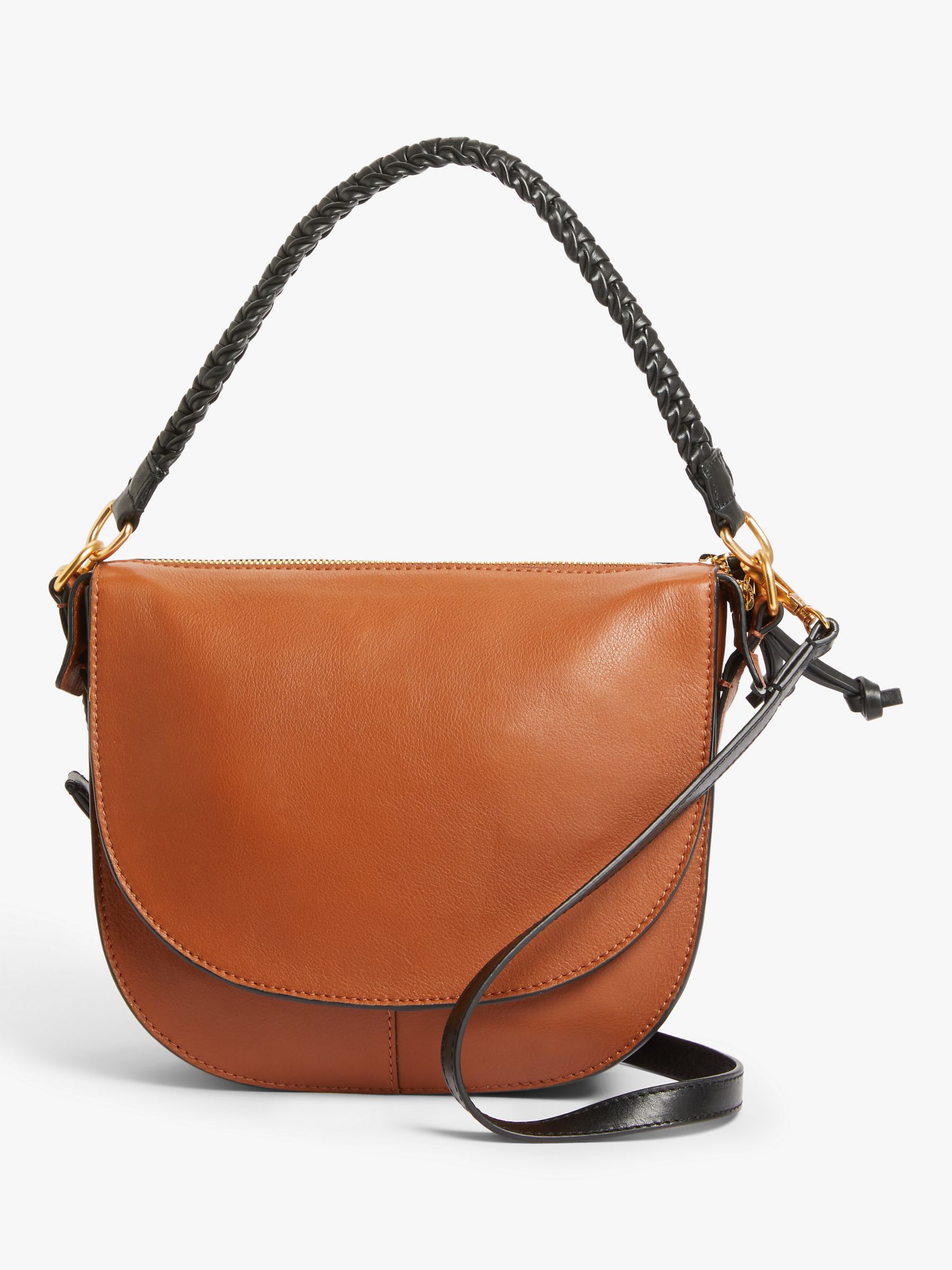 AND/OR Carmen Leather Saddle Cross Body Bag at John Lewis & Partners