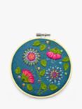 Corinne Lapierre Tropical Flowers Felt Embroidery Hoop Craft Kit