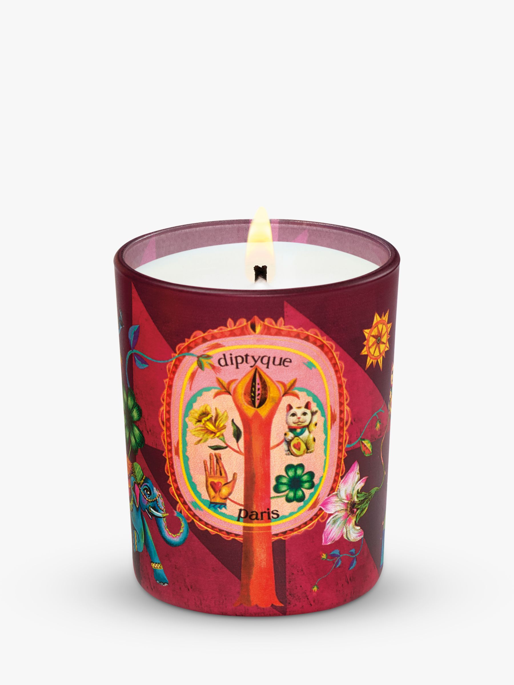 Diptyque Lucky Flowers Scented Candle, 70g