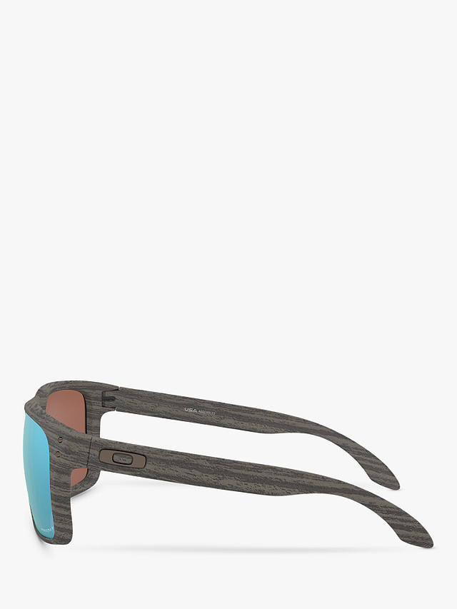 Oakley OO9417 Men's Holbrook XL Prizm Polarised Square Sunglasses, Grey/Mirror Blue