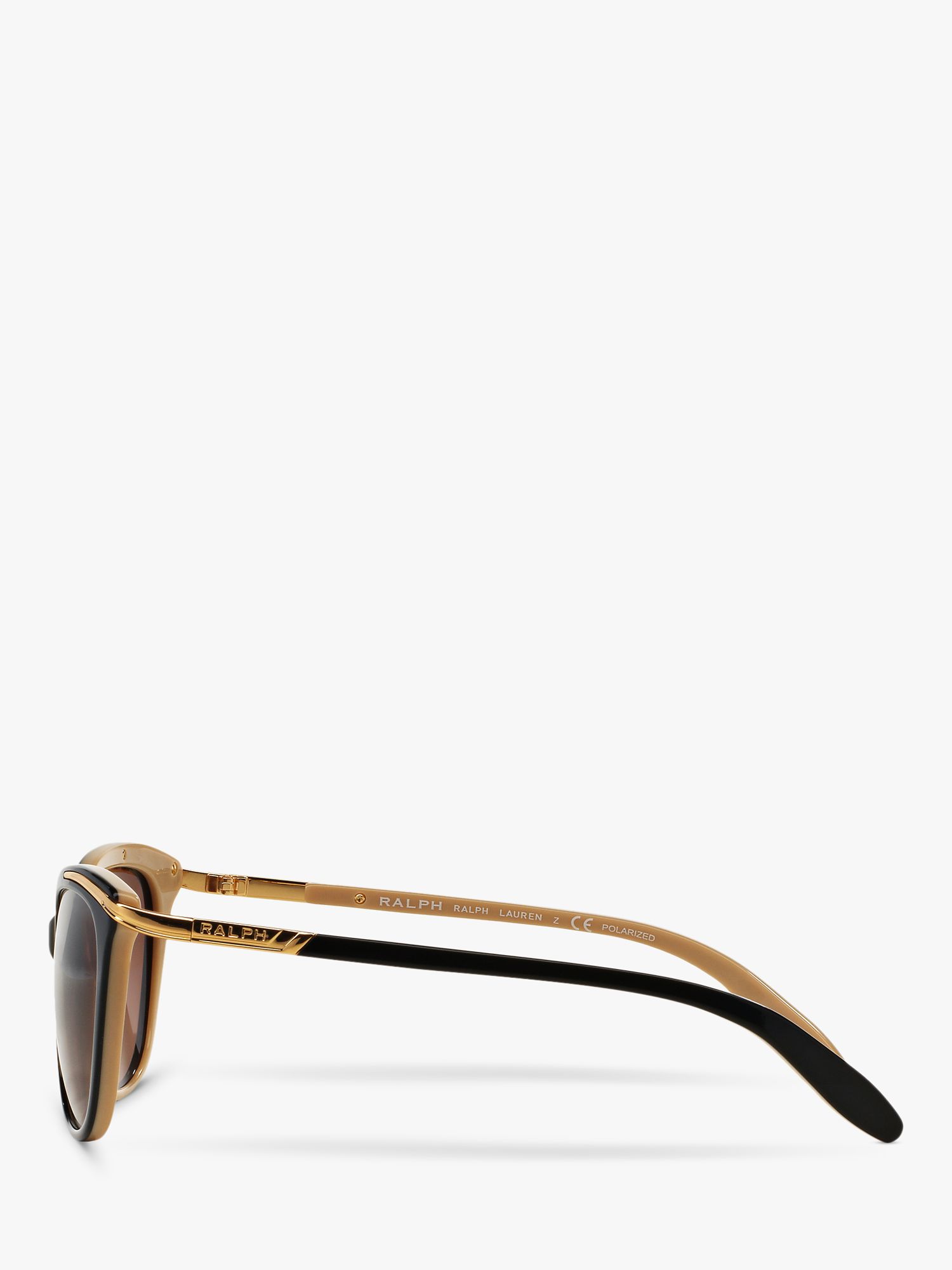 Ralph 0RA5203 Cat's Eye Polarised Sunglasses, Black at John Lewis & Partners