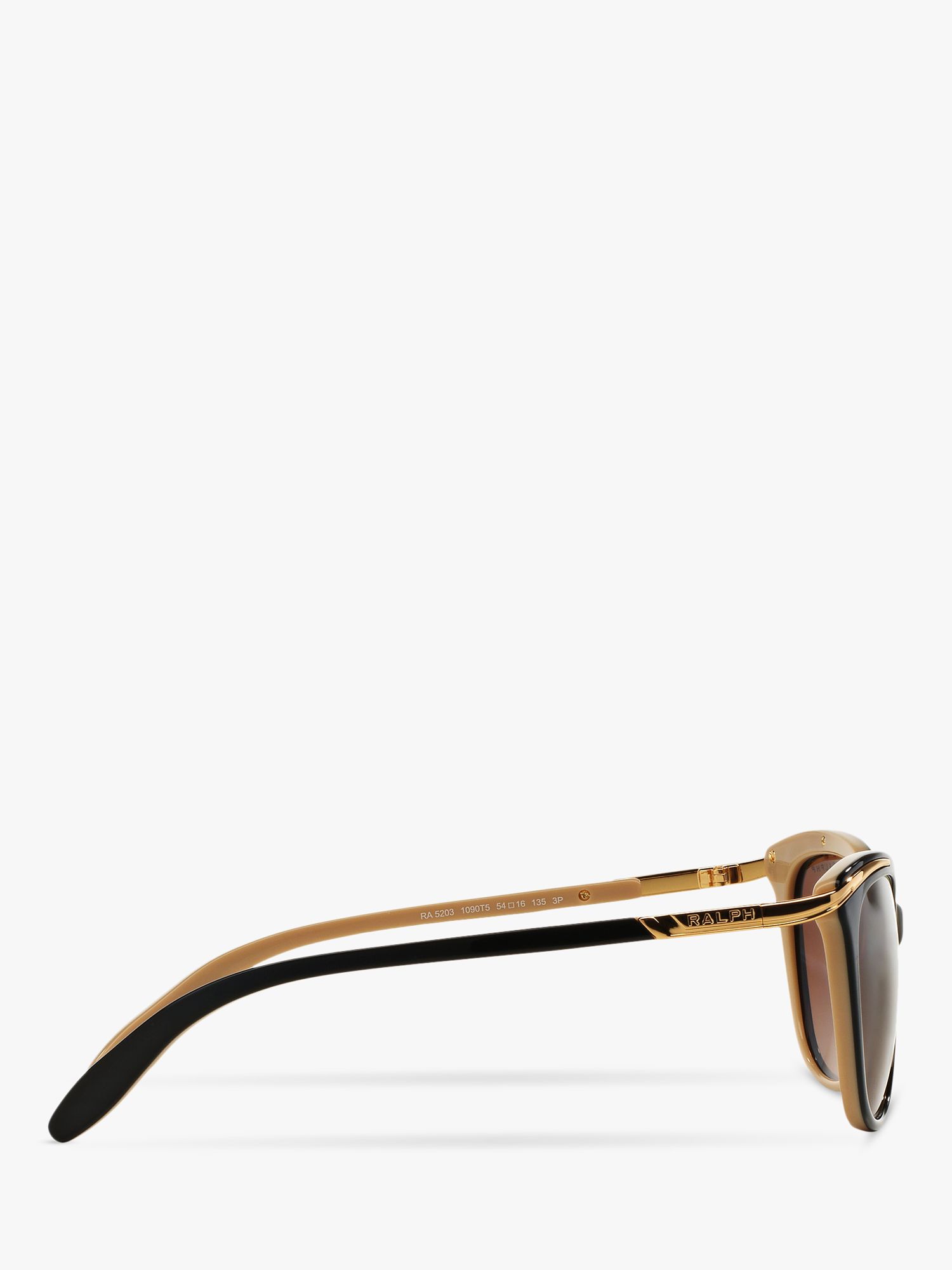 Ralph 0RA5203 Cat's Eye Polarised Sunglasses, Black at John Lewis & Partners