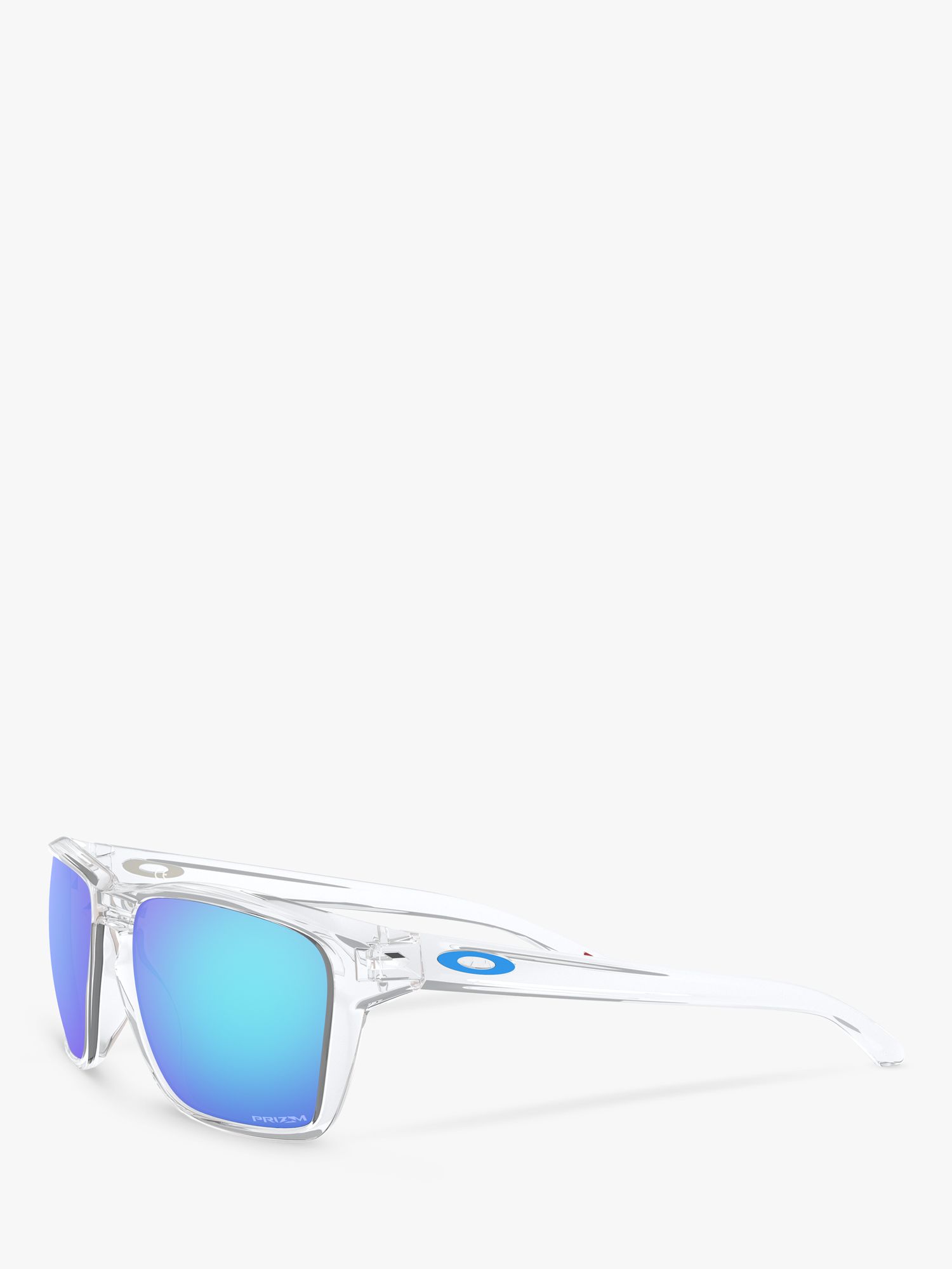 Oakley OO9448 Men's Sylas Prizm Rectangular Sunglasses, Clear/Mirror ...