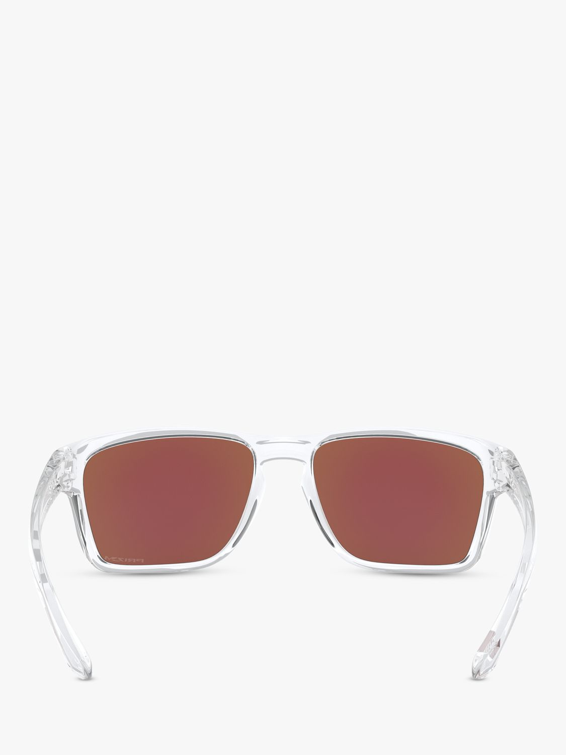Oakley OO9448 Men's Sylas Prizm Rectangular Sunglasses, Clear/Mirror Blue