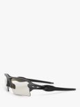 Oakley OO9188 Men's Flak 2.0 XL Rectangular Sunglasses, Grey/Clear