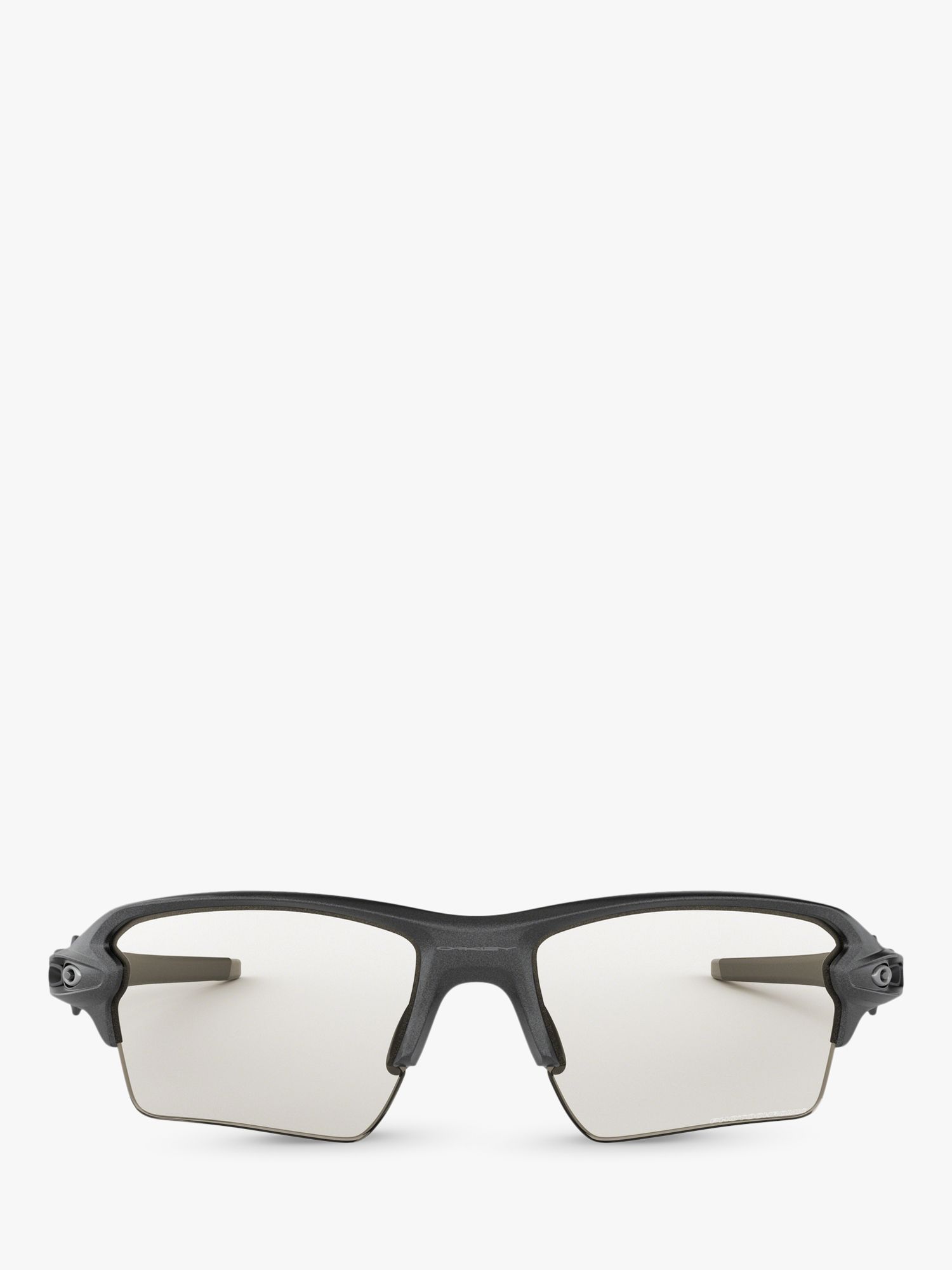 Buy Oakley OO9188 Men's Flak 2.0 XL Rectangular Sunglasses, Grey/Clear Online at johnlewis.com