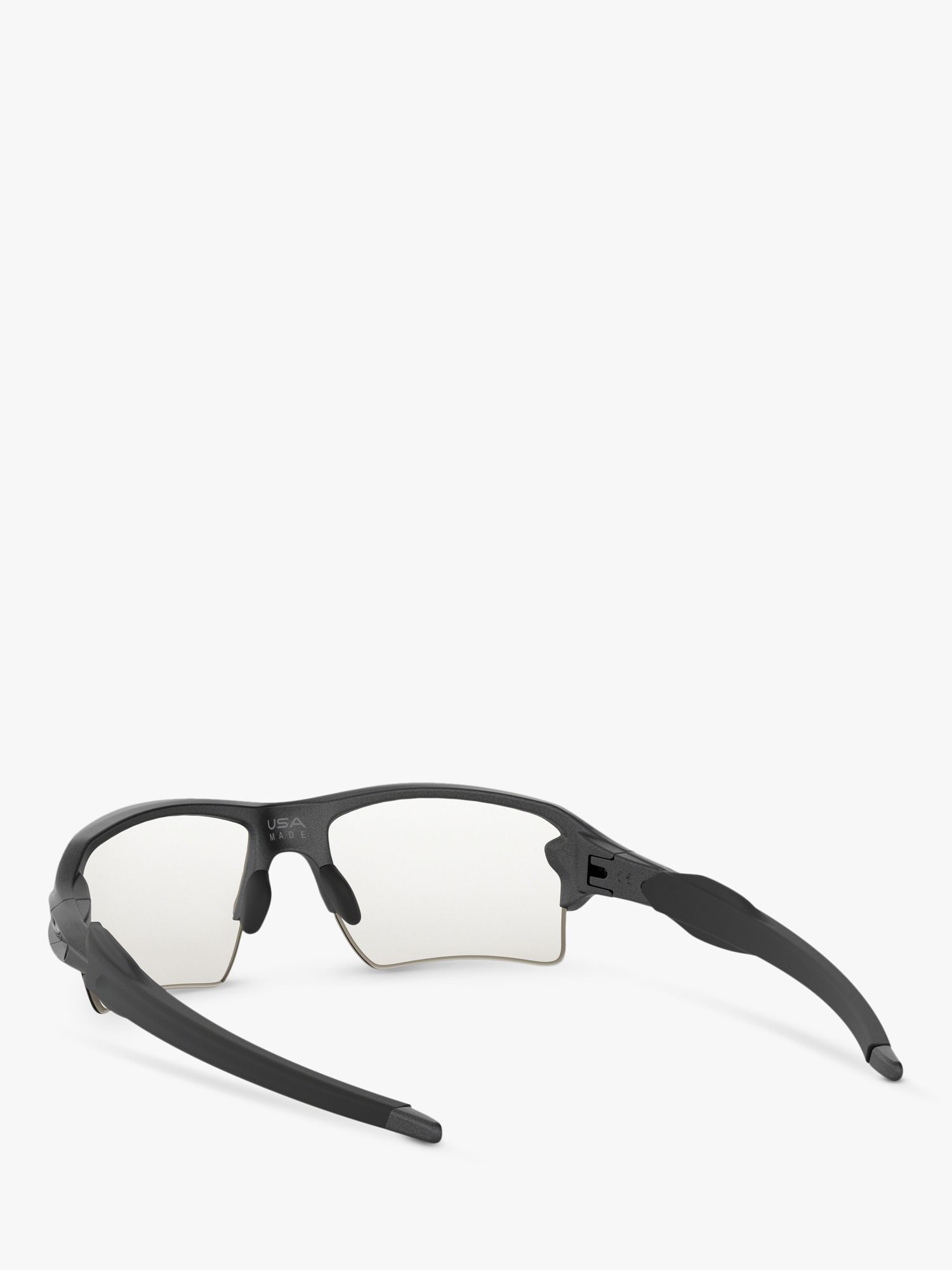 Buy Oakley OO9188 Men's Flak 2.0 XL Rectangular Sunglasses, Grey/Clear Online at johnlewis.com