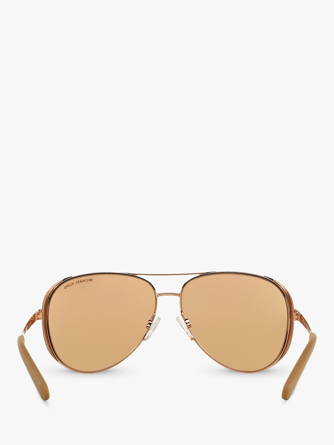 Michael Kors MK5004 Women's Chelsea Aviator Sunglasses, Gold/Mirror ...