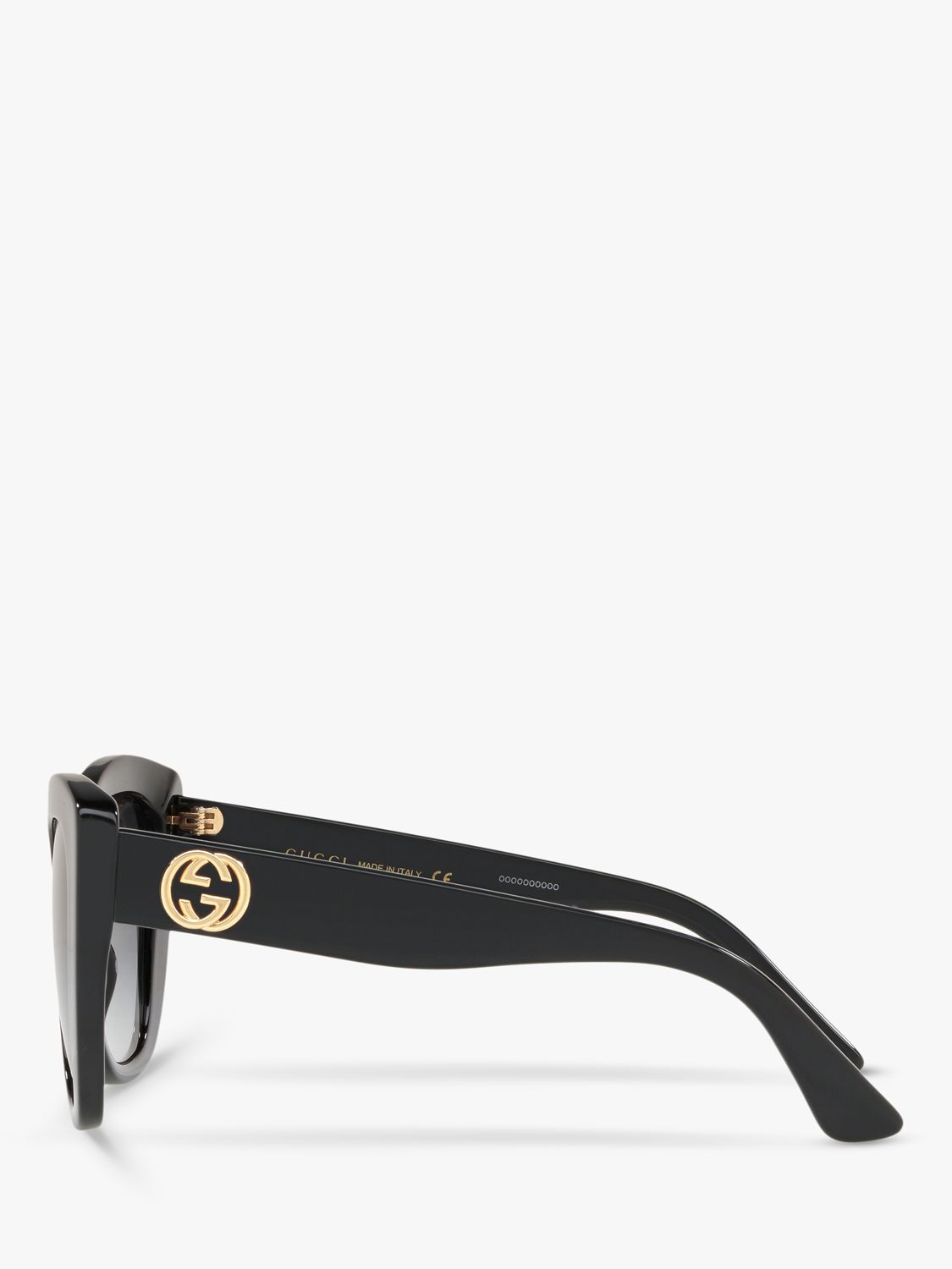 Buy Gucci GC001150 Women's Cat's Eye Sunglasses, Black/Grey Gradient Online at johnlewis.com