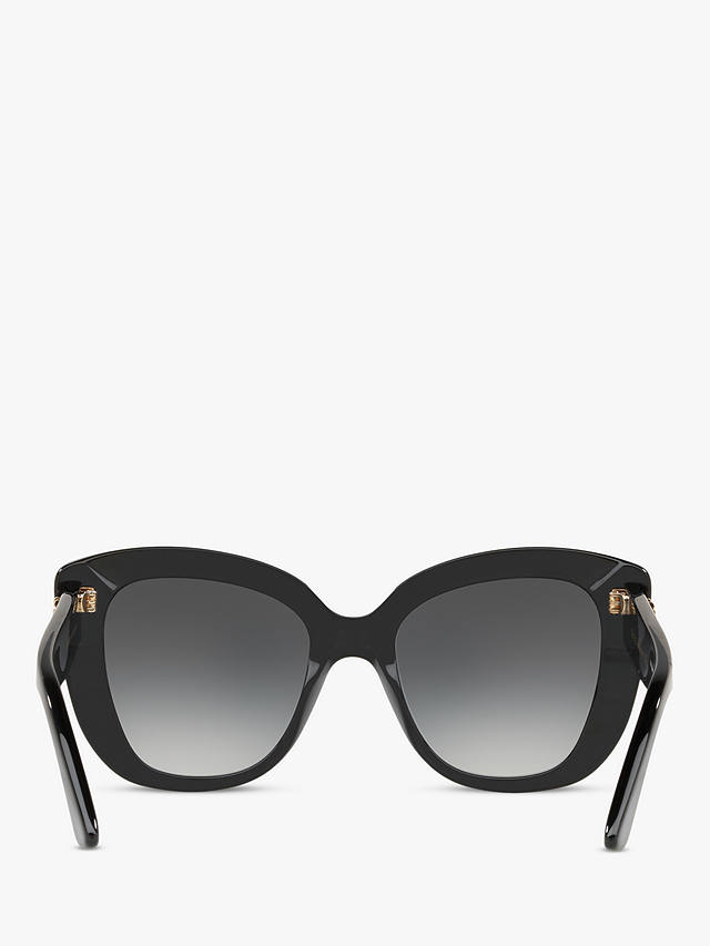 Gucci GC001150 Women's Cat's Eye Sunglasses, Black/Grey Gradient at ...