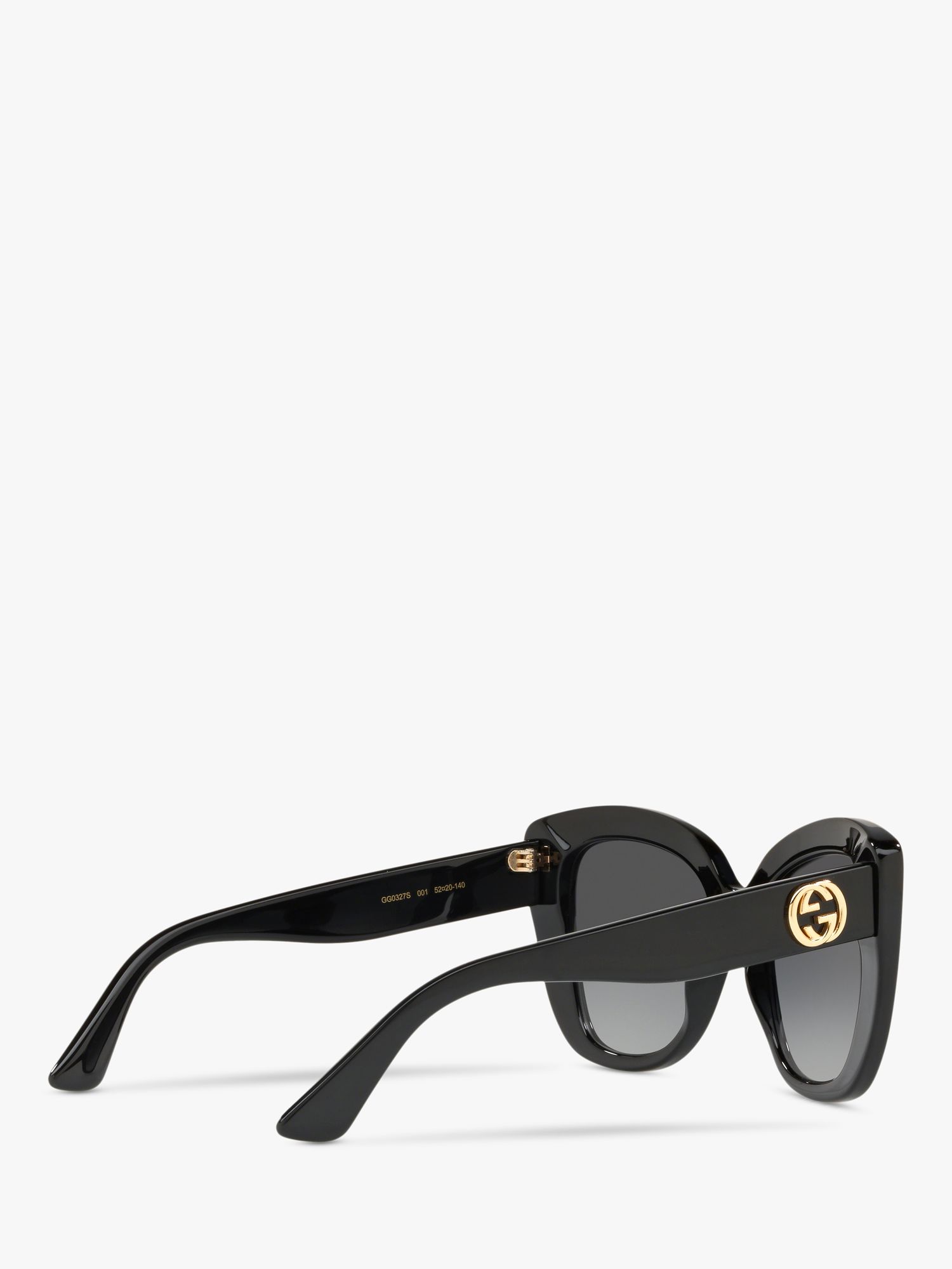 Buy Gucci GC001150 Women's Cat's Eye Sunglasses, Black/Grey Gradient Online at johnlewis.com