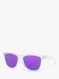 Oakley OO9013 Men's Frogskins Prizm Square Sunglasses, Clear/Mirror Purple