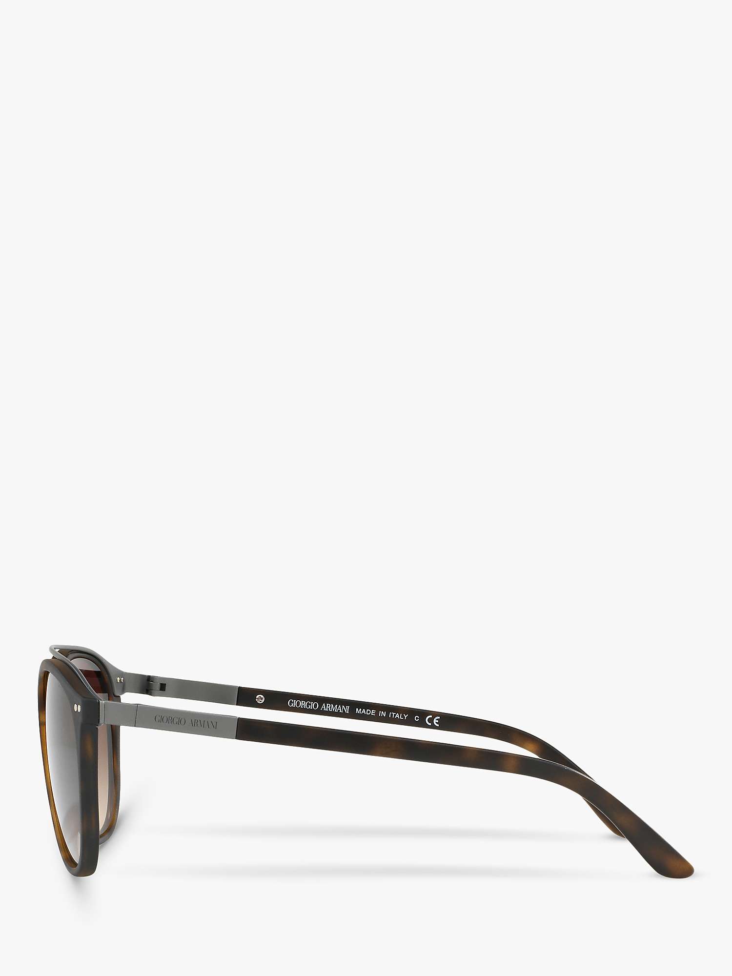 Buy Giorgio Armani AR8088 Women's Oval Sunglasses, Tortoise/Brown Gradient Online at johnlewis.com