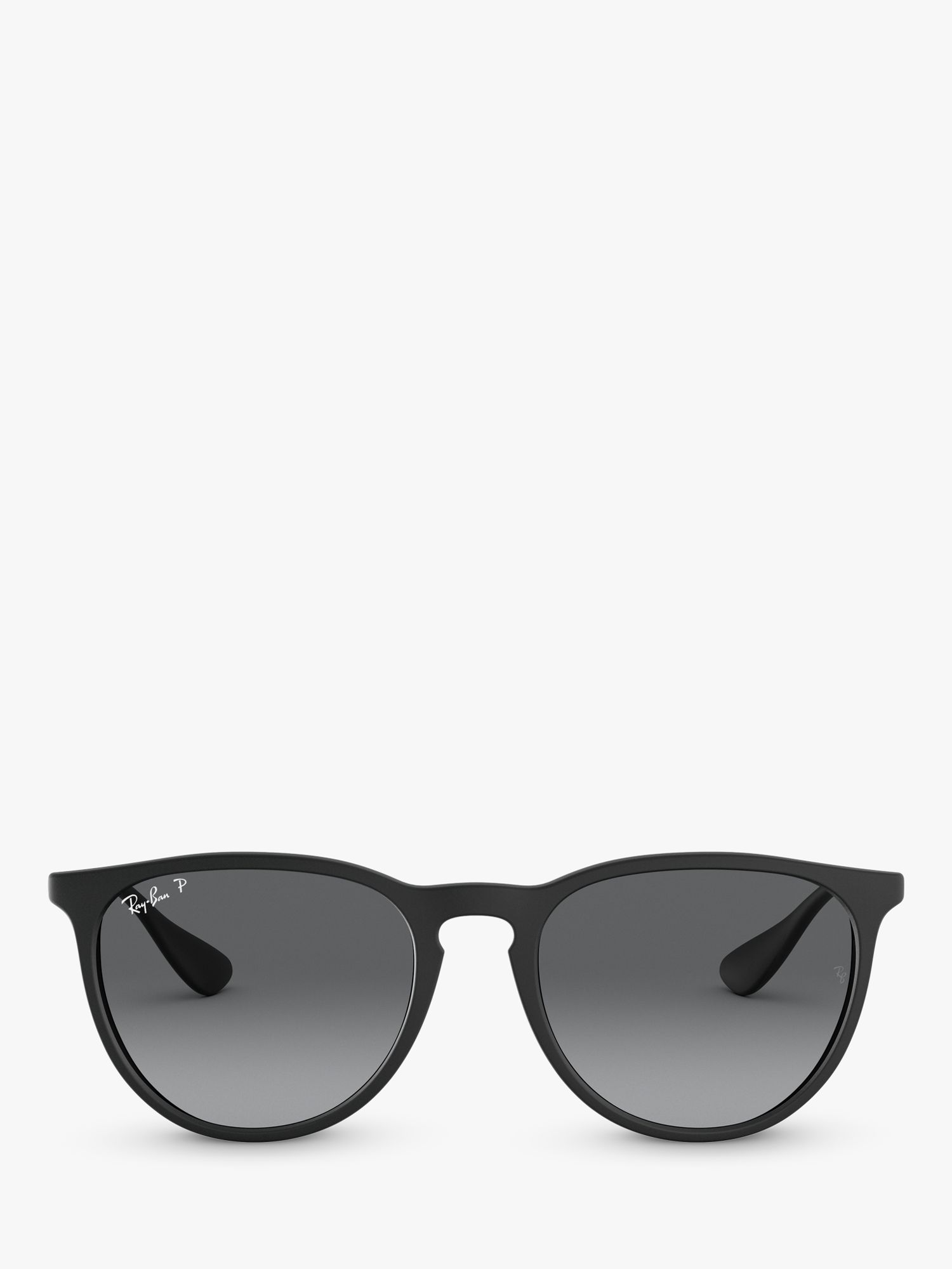 Buy Ray-Ban RB4171 Women's Erika Classic Polarised Oval Sunglasses, Black Online at johnlewis.com