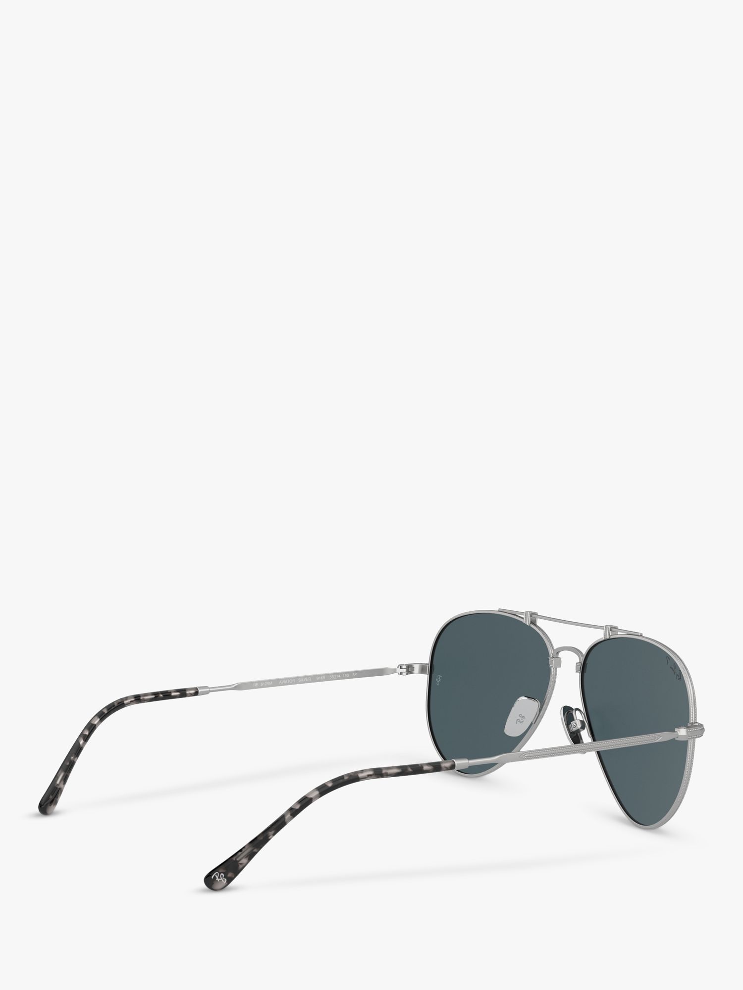 Buy Ray-Ban RB8125 Unisex Aviator Gradient Sunglasses, Metallics Online at johnlewis.com