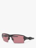 Oakley OO9188 Men's Flak 2.0 XL Prizm™ Rectangular Sunglasses, Grey/Pink