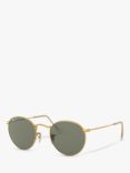 Ray-Ban RB3447 Men's Polarised Round Metal Sunglasses