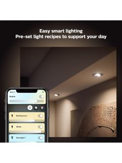 Philips Hue White Ambiance Wireless Lighting LED Light Bulb with Bluetooth, 5W GU10 Bulb, Pack of 2