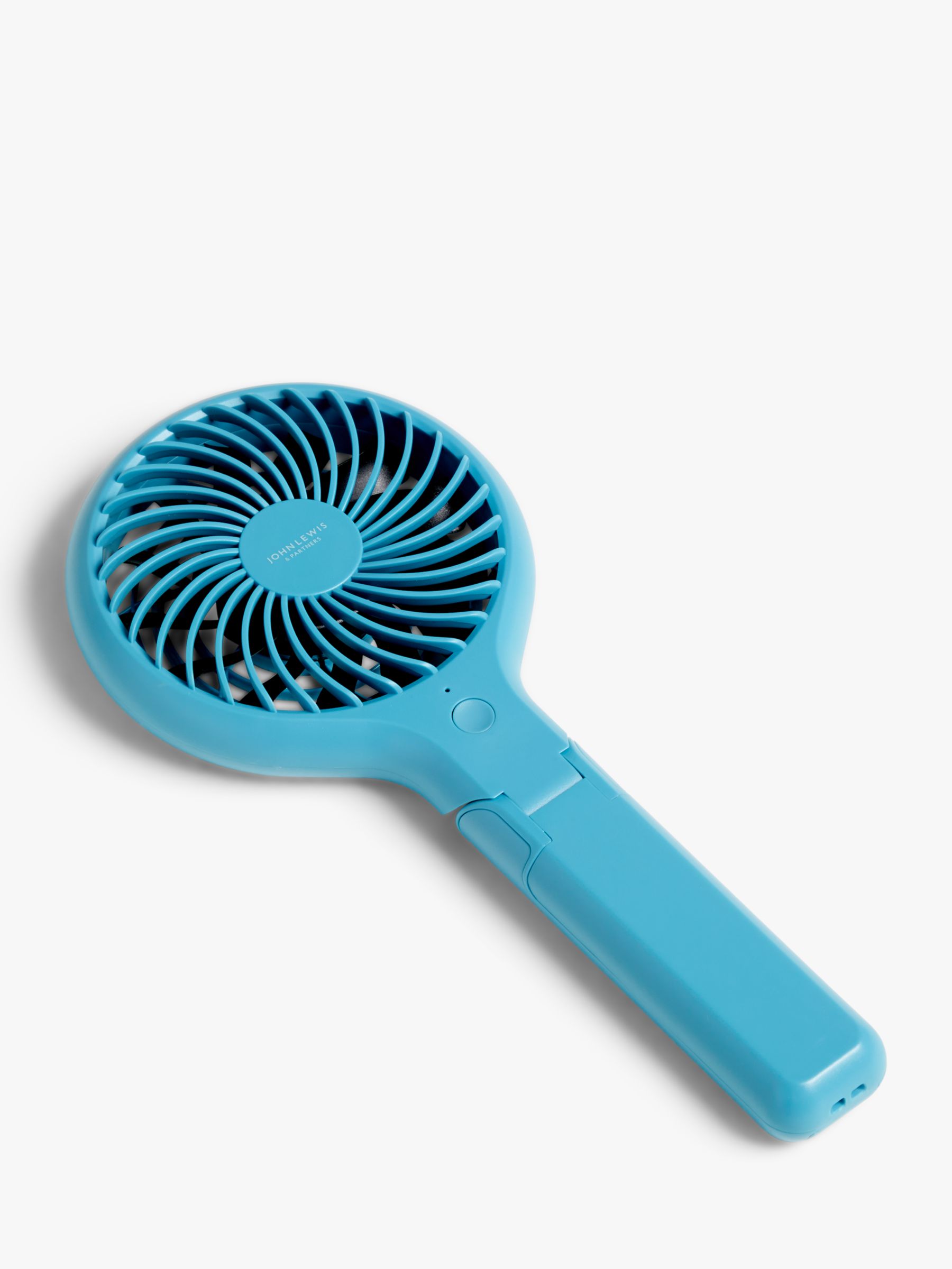 John Lewis & Partners Handheld and Foldable Desk Fan, 4 inch at John