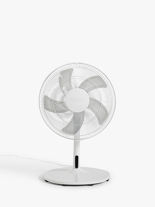 John Lewis 2-in-1 Fan, 16 inch, White