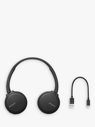 Sony WH-CH510 Bluetooth Wireless On-Ear Headphones with Mic/Remote, Black