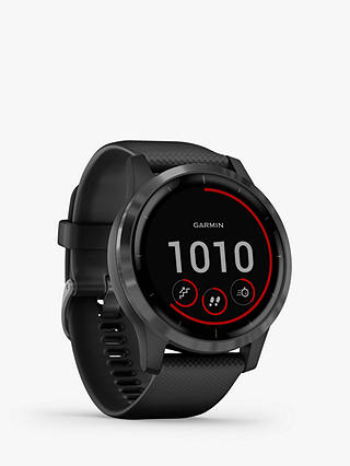 Garmin vivoactive 4 Smartwatch 45mm with Silicone Band, Black/Slate
