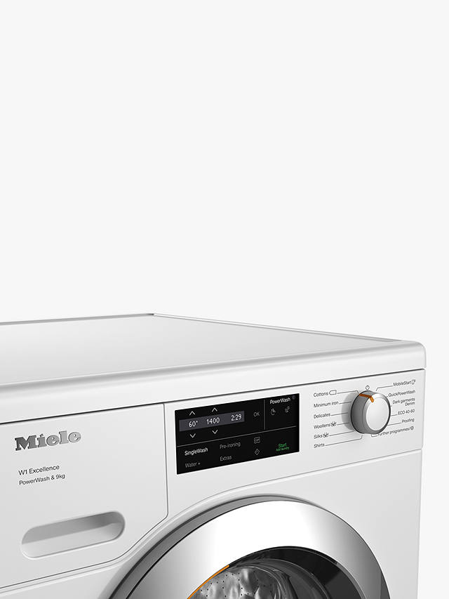 Buy Miele WEG365 Freestanding Washing Machine, 9kg Load, 1400rpm Spin, White Online at johnlewis.com