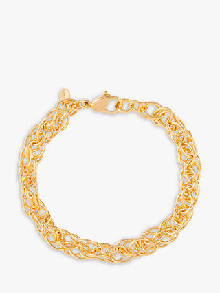 Susan Caplan Vintage Monet Gold Plated Multi Link Chain Bracelet, Gold