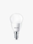 Philips 5W SES LED Non Dimmable Golf Ball Bulbs, Set of 2, Warm White