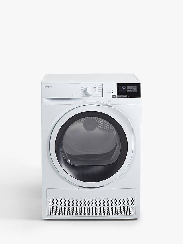 Buy John Lewis JLTDC08 Condenser Tumble Dryer, 8kg Load, B Energy Rating, White Online at johnlewis.com