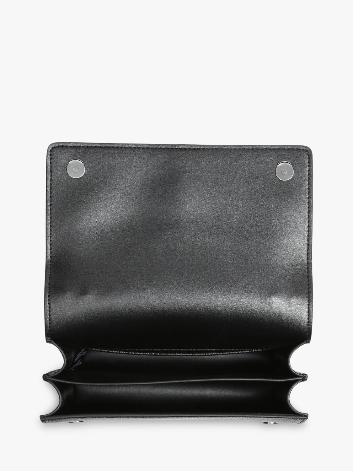 Kurt Geiger London Shoreditch Leather Cross Body Bag, Black at John ...