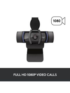 Logitech C920s Webcam, Black